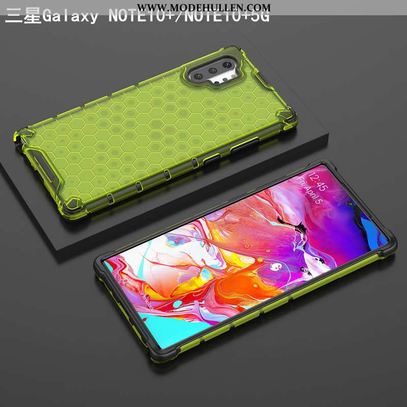 Hülle Samsung Galaxy Note 10+ Trend Super Schutz Einfach Anti-sturz Grün Case