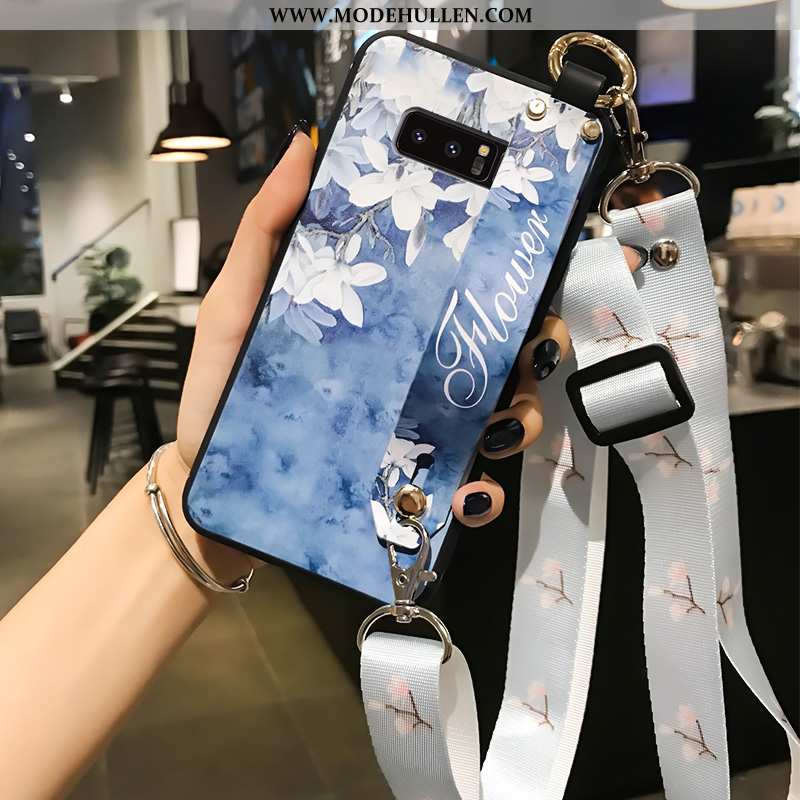 Hülle Samsung Galaxy Note 8 Kreativ Trend Handy Weiche Hängende Verzierungen Case Blau