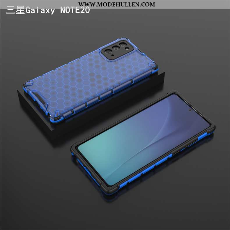Hülle Samsung Galaxy Note20 Super Dünne Transparent Handy Kühlung Sterne Blau