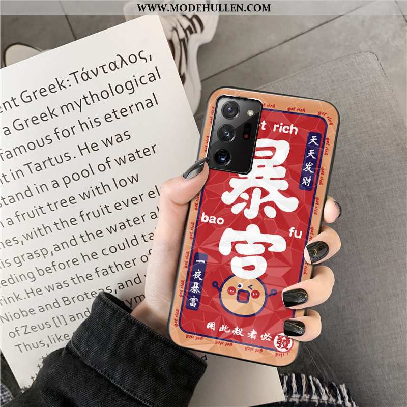 Hülle Samsung Galaxy Note20 Ultra Muster Schutz Case Handy Sterne Festlich Rote