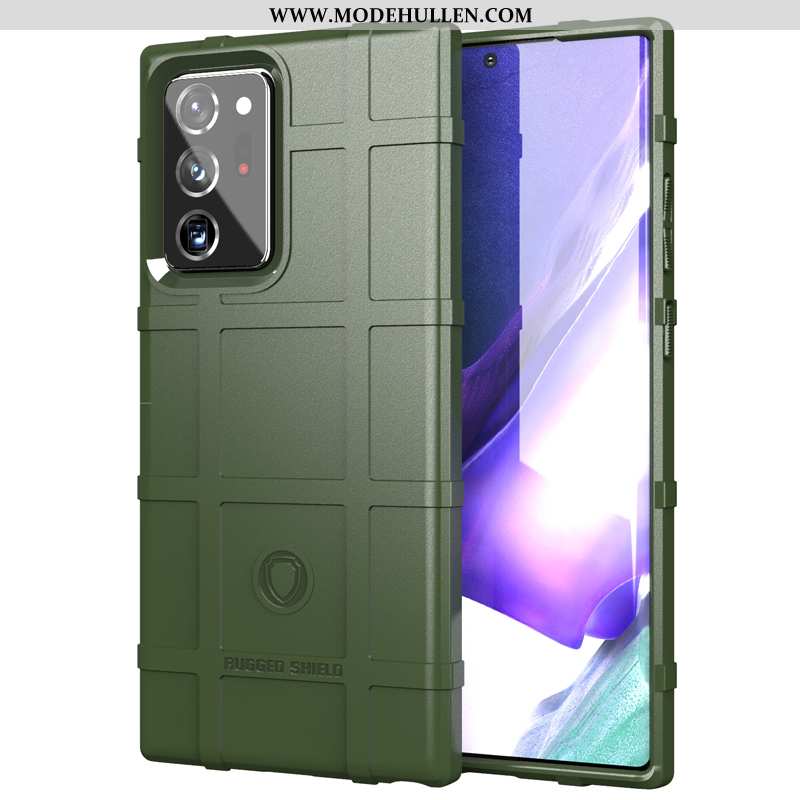 Hülle Samsung Galaxy Note20 Ultra Persönlichkeit Kreativ Handy Schutz Nubuck Case Grau