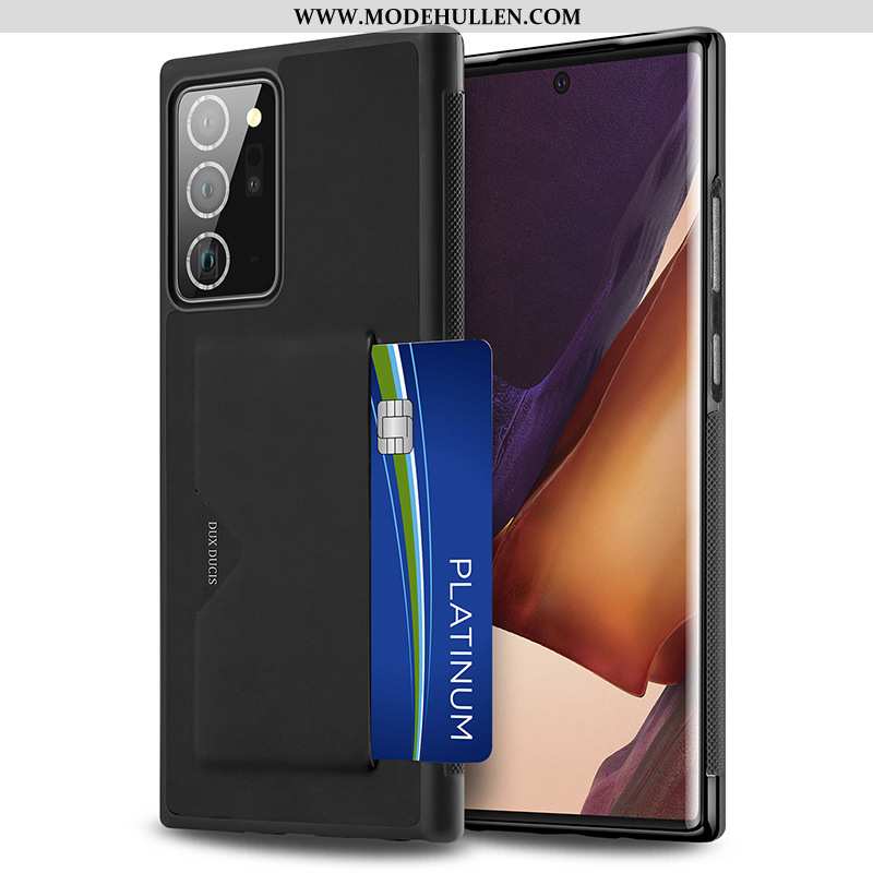 Hülle Samsung Galaxy Note20 Ultra Silikon Hintere Abdeckung Handy Alles Inklusive Schwarz Sterne