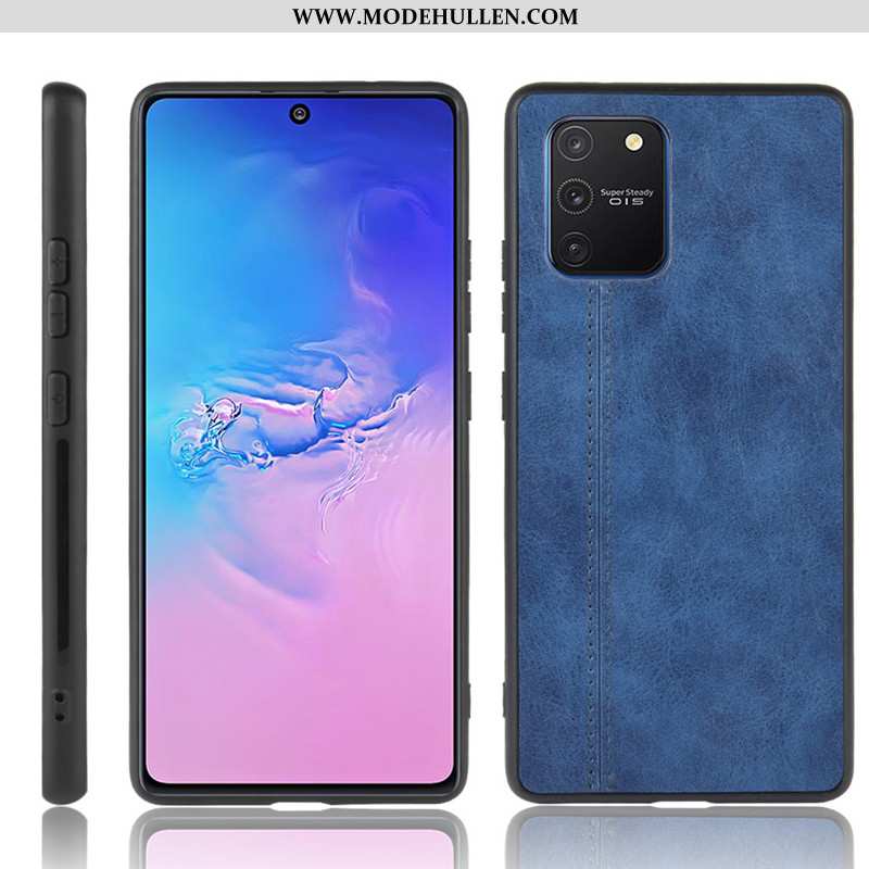 Hülle Samsung Galaxy S10 Lite Schutz Muster Rot Sterne Case Kuh Handy Rote
