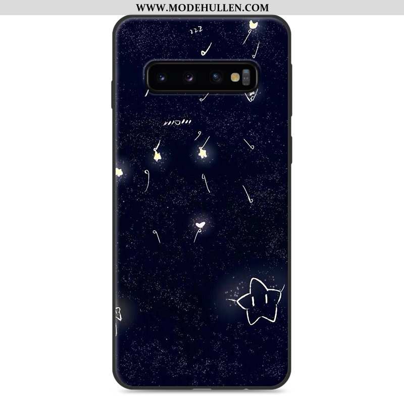 Hülle Samsung Galaxy S10 Nette Weiche Sterne Karikatur Case Anti-sturz Weiße