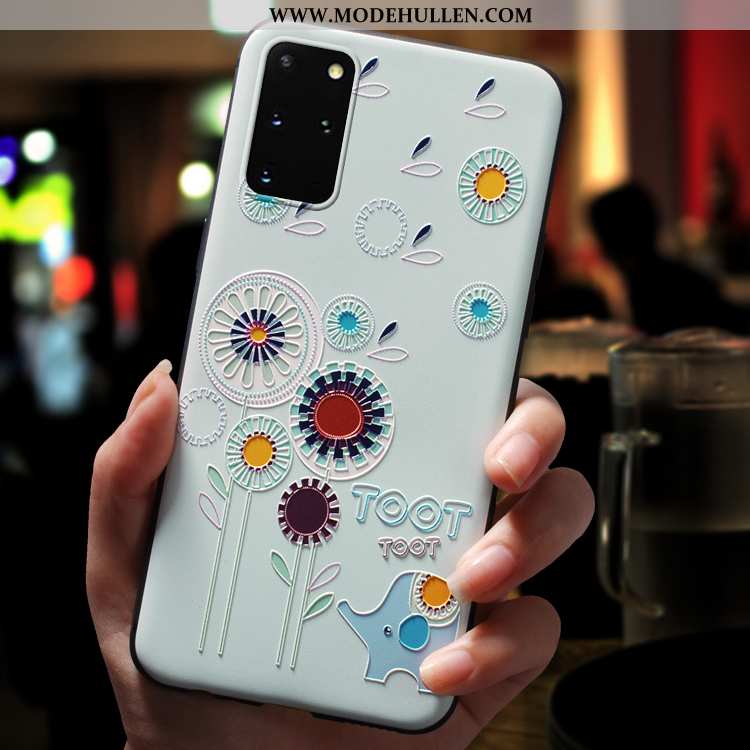 Hülle Samsung Galaxy S20+ Kreativ Karikatur Weiche Nette Blau Trend Silikon