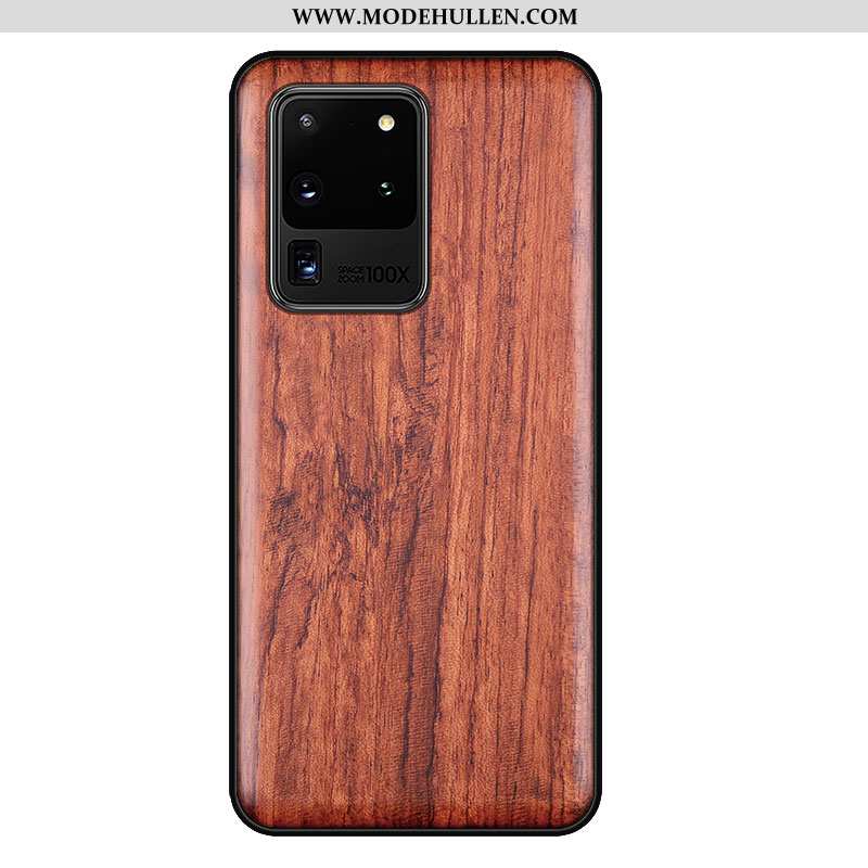 Hülle Samsung Galaxy S20 Ultra Aus Holz Trend Dünne Braun Einfach Case