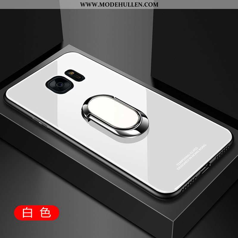 Hülle Samsung Galaxy S6 Edge Glas Super Anti-sturz Schutz Case Einfach Weiße
