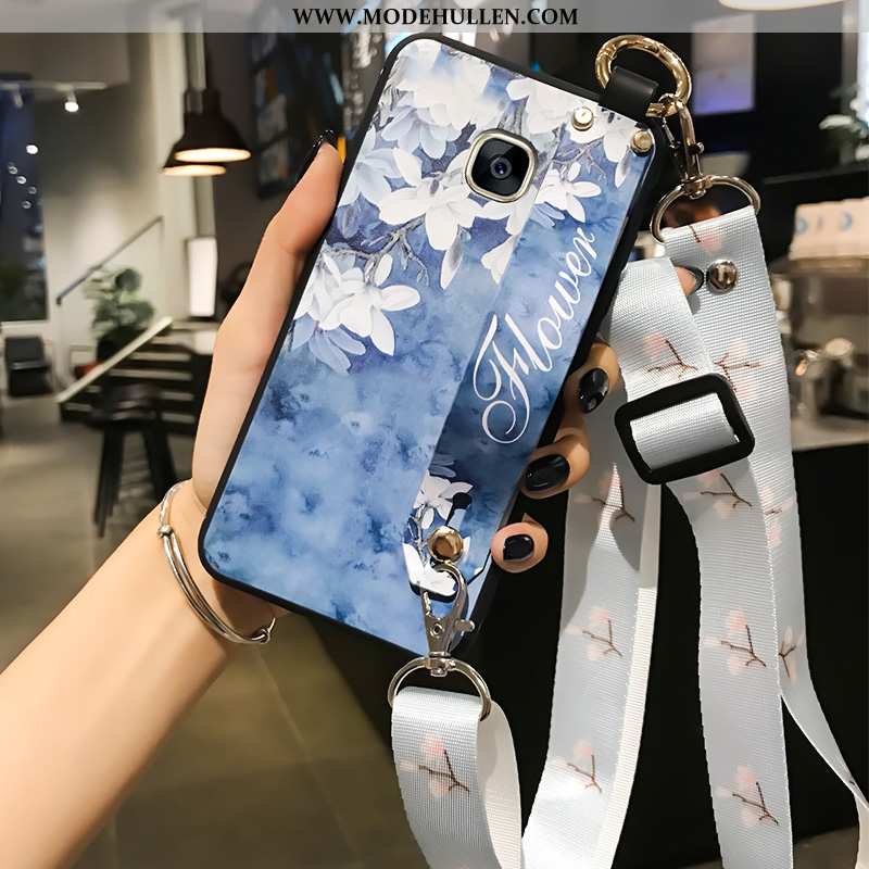 Hülle Samsung Galaxy S7 Edge Silikon Schutz Handy Blau Persönlichkeit Case