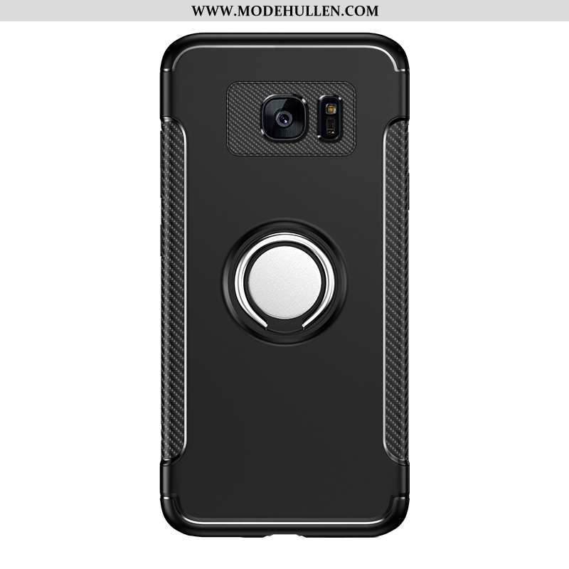 Hülle Samsung Galaxy S7 Schutz Persönlichkeit Silikon Handy Kreativ Schwarz Netto Rot