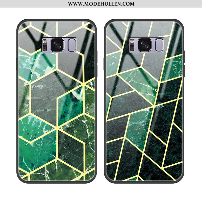 Hülle Samsung Galaxy S8 Mode Persönlichkeit Handy Muster Grün Einfassung