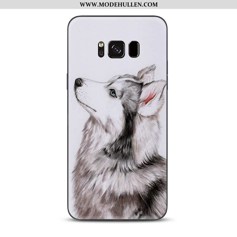 Hülle Samsung Galaxy S8 Nette Trend Sterne Neu Case Hund Lustig Grau