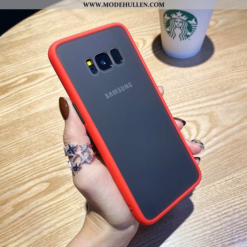 Hülle Samsung Galaxy S8+ Schutz Nubuck Persönlichkeit Sterne Rot Einfach Alles Inklusive Rote