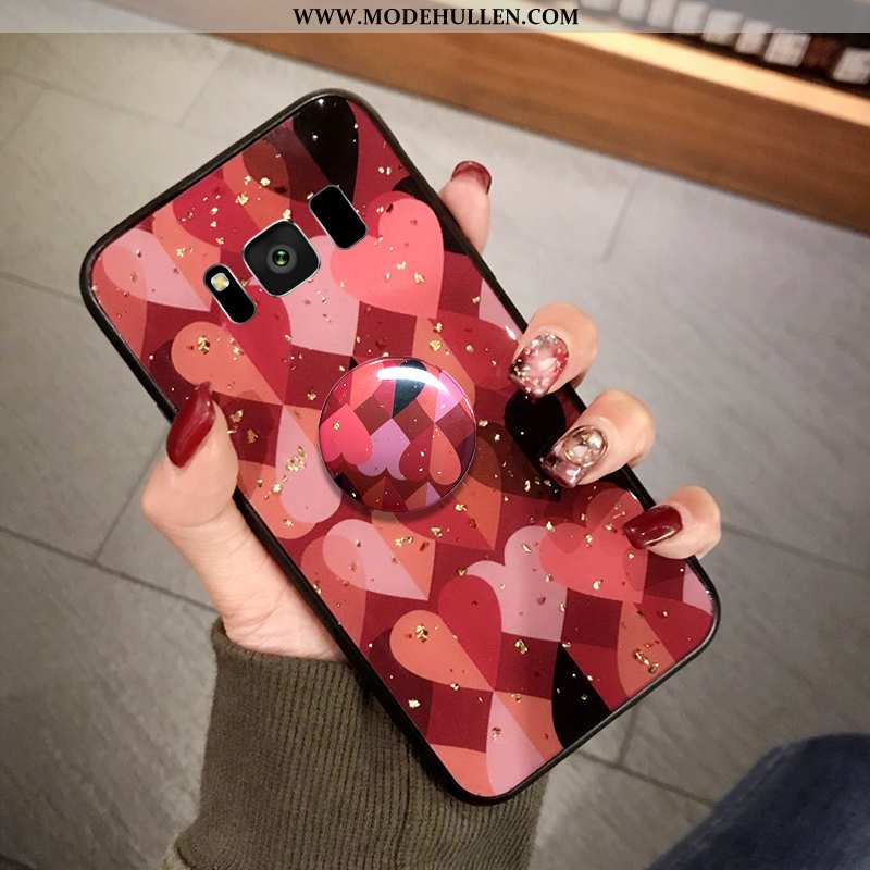 Hülle Samsung Galaxy S8+ Schutz Trend Rot Case Netto Rot Sterne Farbe Rote