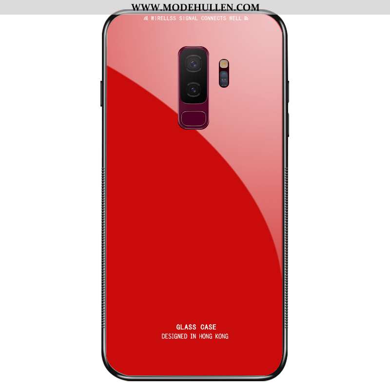 Hülle Samsung Galaxy S9+ Persönlichkeit Handy Sterne Netto Rot Case Rosa