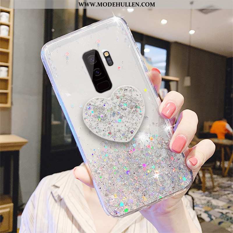 Hülle Samsung Galaxy S9+ Transparent Kreativ Sterne Frisch Anti-sturz Handy Rosa