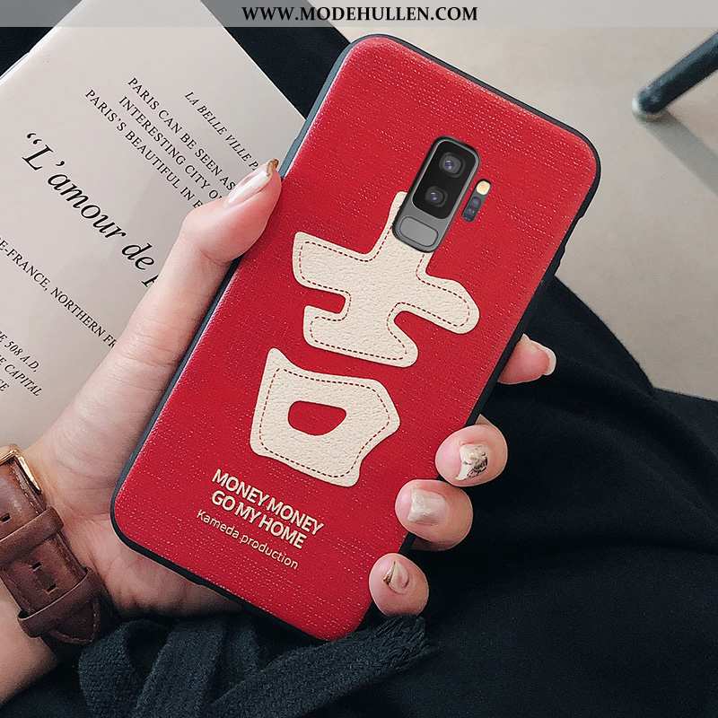 Hülle Samsung Galaxy S9+ Weiche Silikon Groß Case Handy Neu Rote