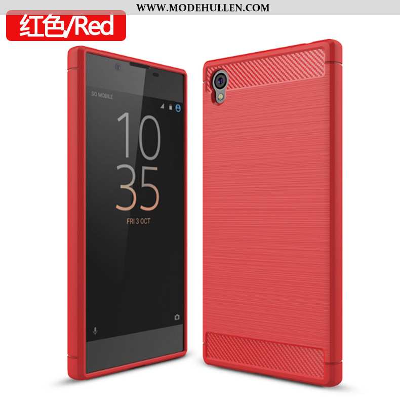 Hülle Sony Xperia L1 Schutz Weiche Handy Rot Alles Inklusive Case Rote