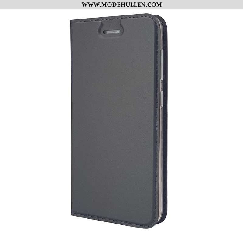 Hülle Sony Xperia L2 Lederhülle Super Dünne Schwarz Neu Case Handy