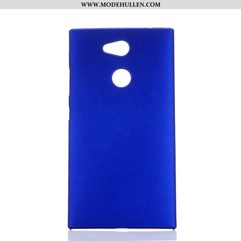 Hülle Sony Xperia L2 Schutz Nubuck Blau Handy Case