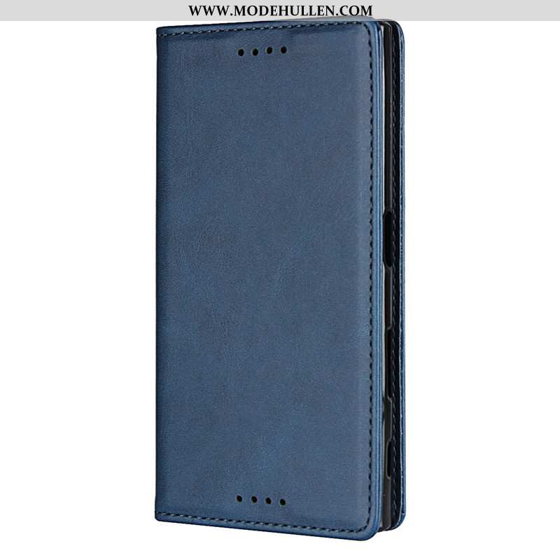 Hülle Sony Xperia Xa1 Muster Schutz Neu Kuh Case Blau