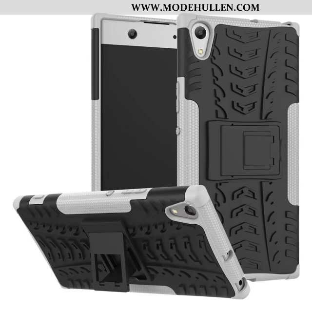 Hülle Sony Xperia Xa1 Ultra Weiche Silikon Anti-sturz Rutschfest Schutz Nubuck Handy Lila