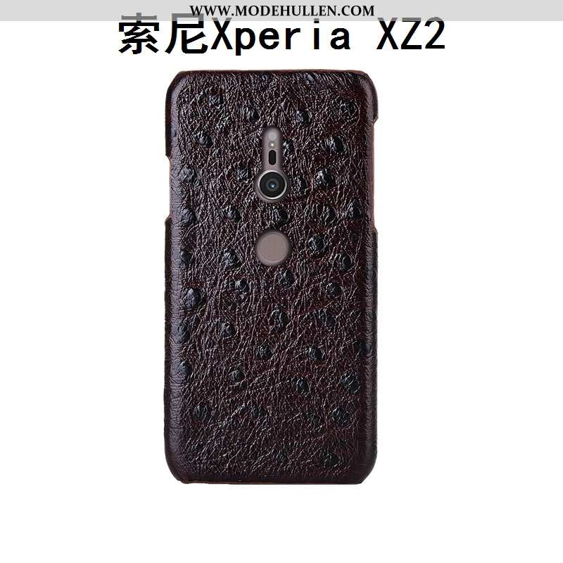 Hülle Sony Xperia Xz2 Luxus Kreativ Muster Braun Angepasst Mode
