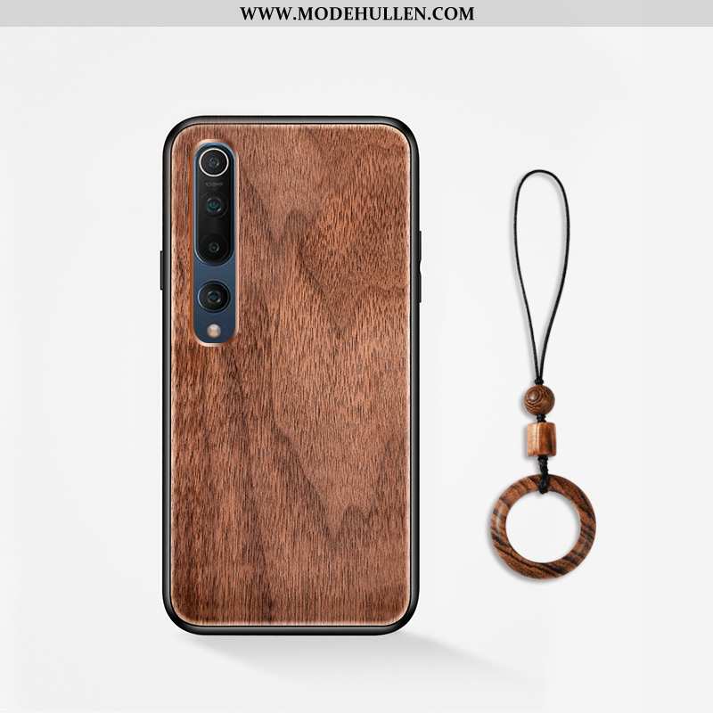 Hülle Xiaomi Mi 10 Aus Holz Schutz Case Alles Inklusive Qualität Anti-sturz Braun