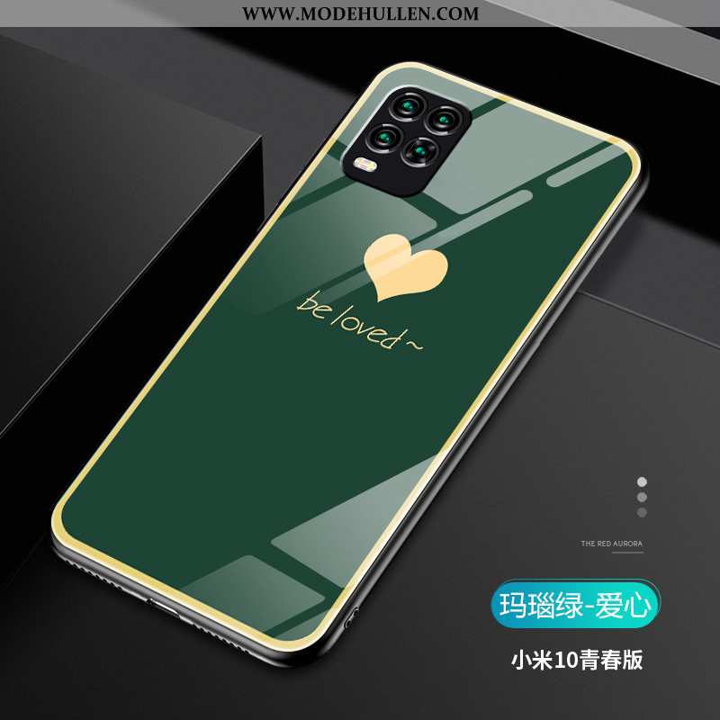 Hülle Xiaomi Mi 10 Lite Super Weiche Schutz Liebhaber Grün Silikon Kreativ