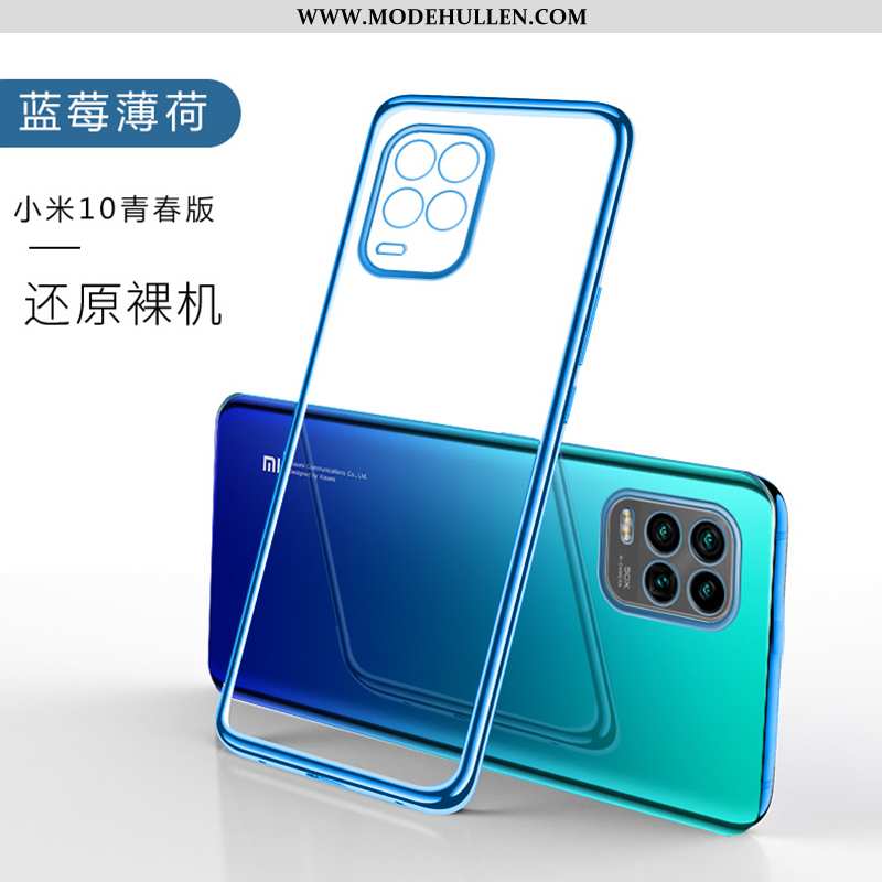 Hülle Xiaomi Mi 10 Lite Transparent Kreativ Leichtgewicht Schutz Jugend Blau Weiche