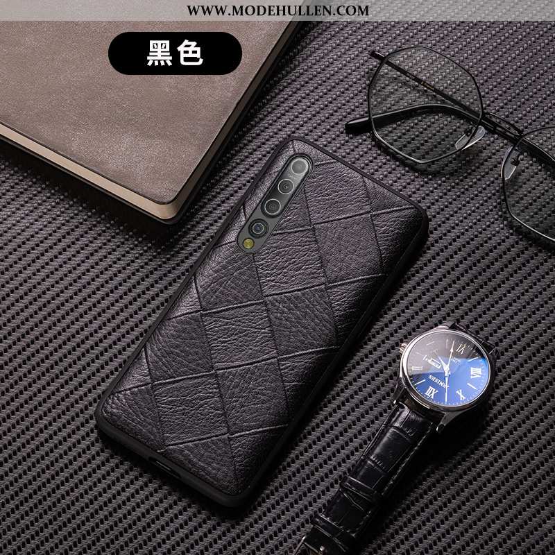Hülle Xiaomi Mi 10 Luxus Persönlichkeit Echt Leder Schwer Angepasst Alles Inklusive Braun