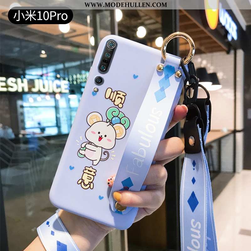 Hülle Xiaomi Mi 10 Pro Kreativ Nette Dünne Anti-sturz Silikon Blau
