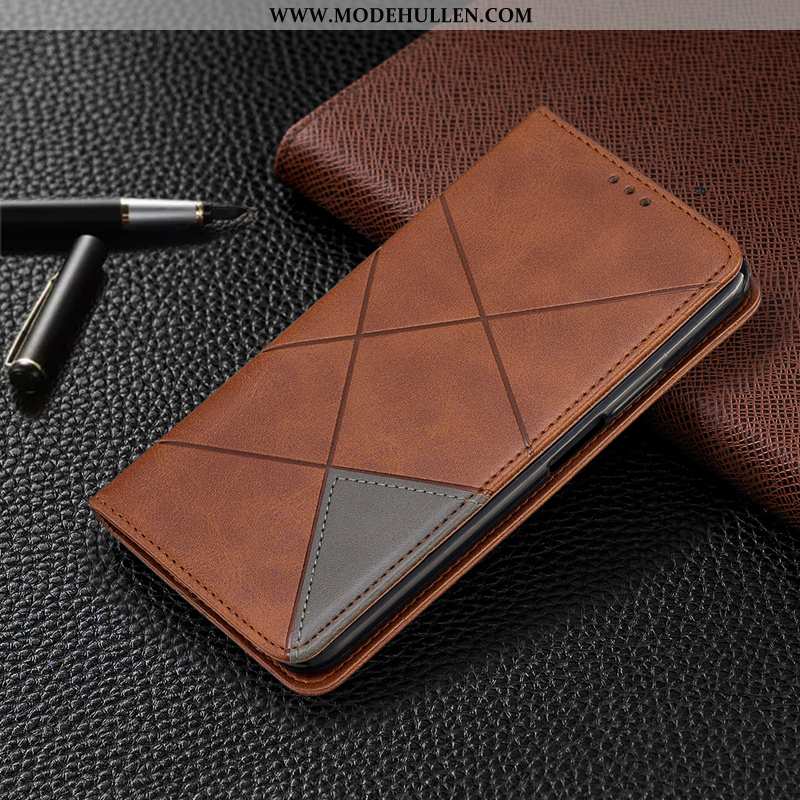 Hülle Xiaomi Mi 10 Pro Schutz Lederhülle Mini Folio Handy Case Alles Inklusive Braun