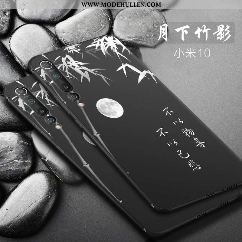 Hülle Xiaomi Mi 10 Silikon Schutz Alles Inklusive Nubuck Dünne Trend Mini Schwarz
