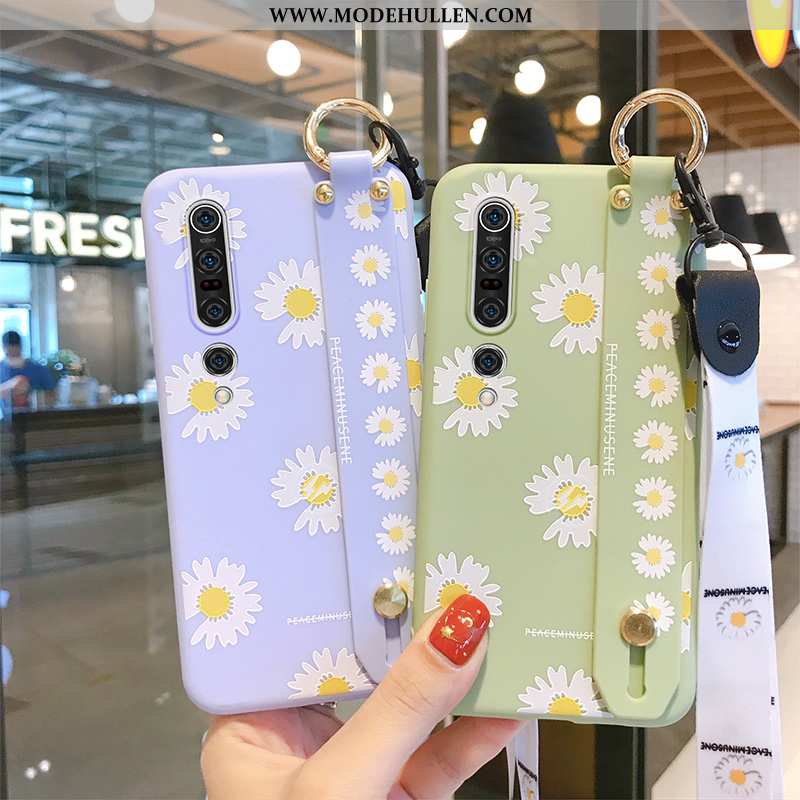 Hülle Xiaomi Mi 10 Silikon Schutz Case Persönlichkeit Trend Hängende Verzierungen Lila