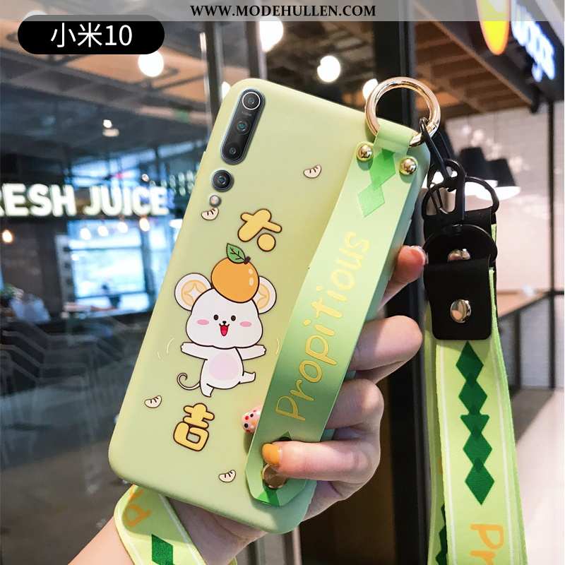 Hülle Xiaomi Mi 10 Super Dünne Silikon Grün Persönlichkeit Schutz
