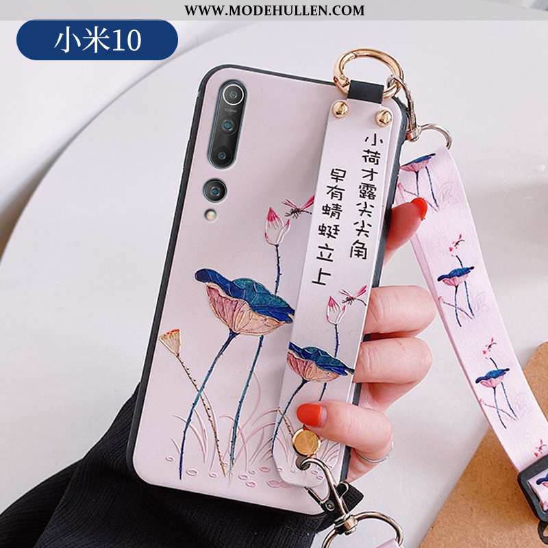 Hülle Xiaomi Mi 10 Weiche Dünne Rosa Alles Inklusive Persönlichkeit Denkmal