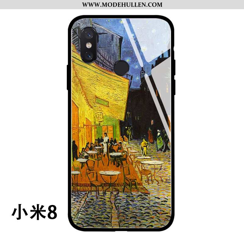 Hülle Xiaomi Mi 8 Glas Persönlichkeit Handy Wind Mini Case Gelbe