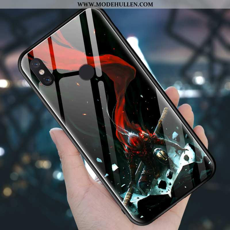 Hülle Xiaomi Mi 8 Kreativ Trend Rot Handy Temperieren Weiche Persönlichkeit Lila