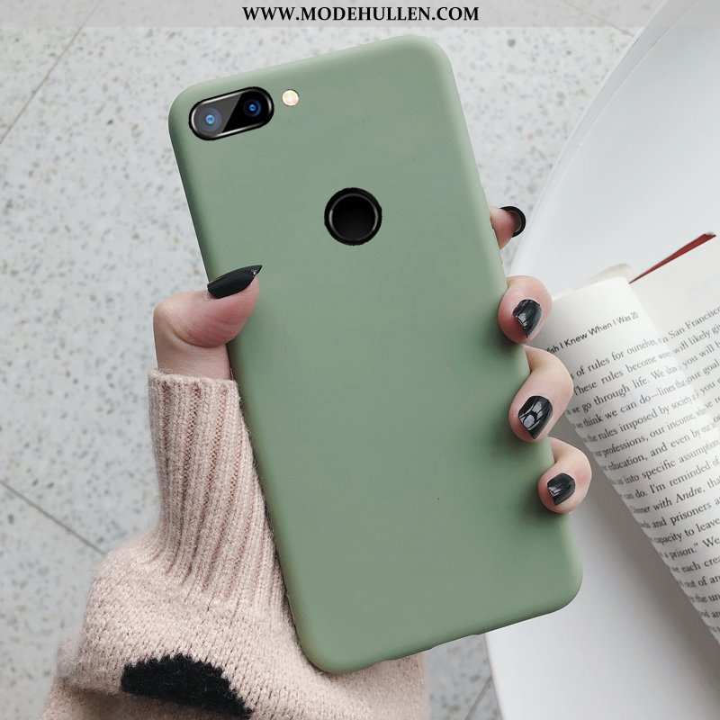 Hülle Xiaomi Mi 8 Lite Nubuck Weiche Grün Frisch Jugend Einfach Anti-sturz