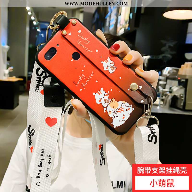 Hülle Xiaomi Mi 8 Lite Persönlichkeit Karikatur Handy Ratte Weiß Anti-sturz Niedliche Weiße