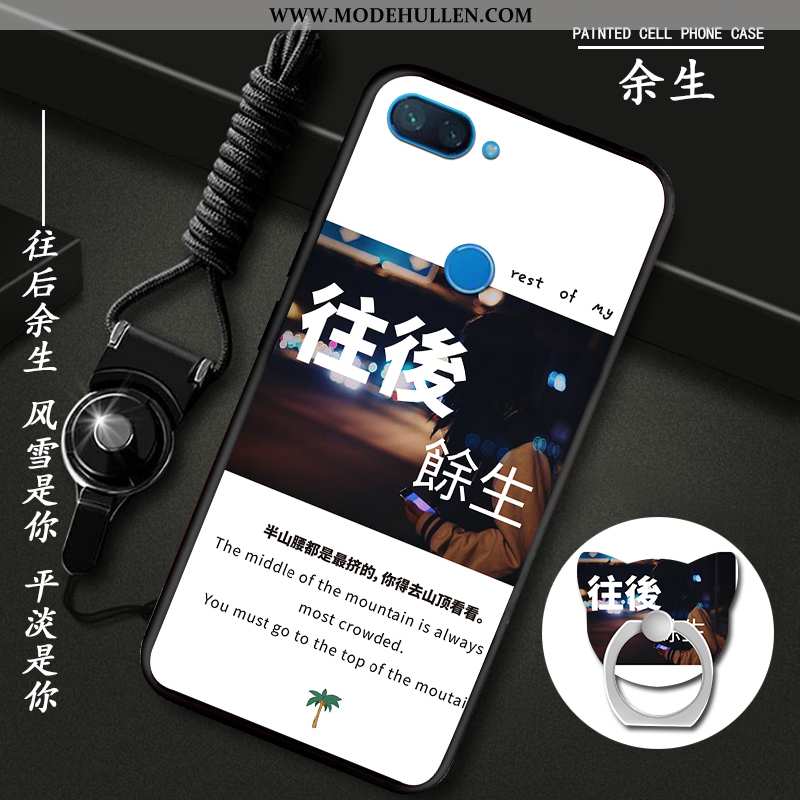 Hülle Xiaomi Mi 8 Lite Schutz Mode Handy Grün Case Einfassung Lila