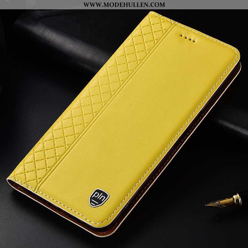 Hülle Xiaomi Mi 8 Pro Schutz Lederhülle Muster Jugend Gelb Clamshell Gelbe