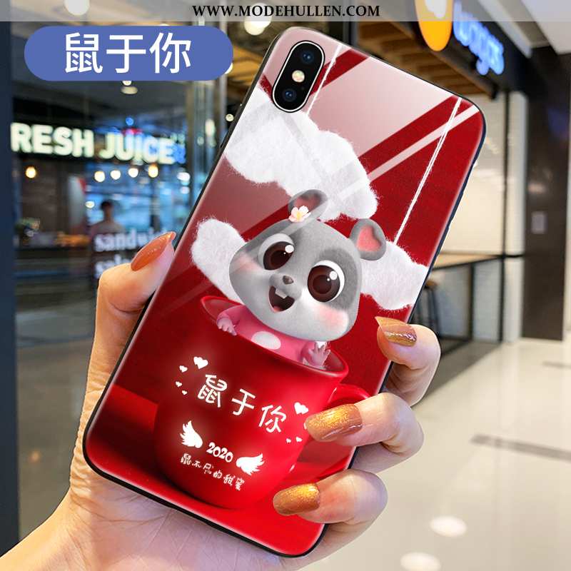 Hülle Xiaomi Mi 8 Pro Silikon Schutz Mini Netto Rot Case Karikatur Rote