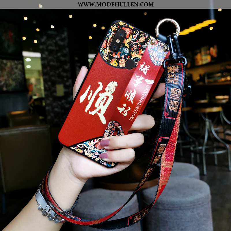 Hülle Xiaomi Mi 8 Pro Trend Weiche Hängende Verzierungen Mini Chinesische Art Festlich Schutz Rote