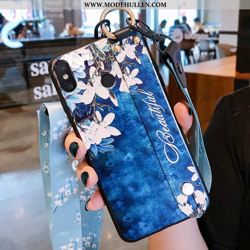 Hülle Xiaomi Mi 8 Silikon Schutz Einfassung Case Weiche Dünne Blau