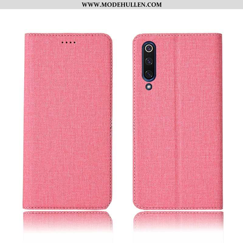 Hülle Xiaomi Mi 9 Lederhülle Weiche Anti-sturz Schutz Angepasst Einfassung Neu Rosa
