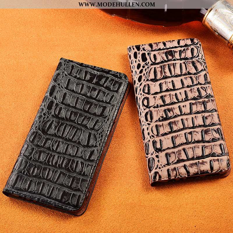 Hülle Xiaomi Mi 9 Lite Echt Leder Weiche Case Einfassung Lederhülle Handy Mini Schwarz