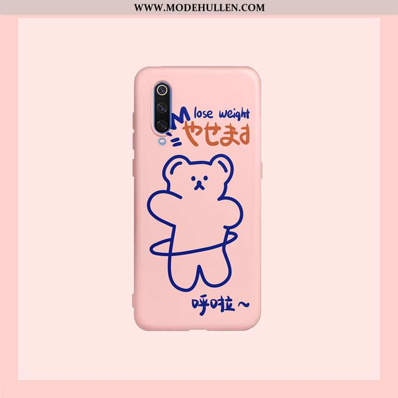 Hülle Xiaomi Mi 9 Lite Karikatur Nette Weiche Silikon Handy Rosa