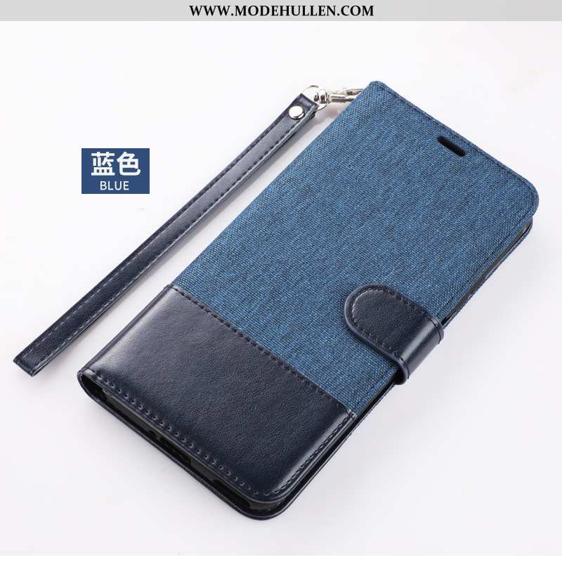 Hülle Xiaomi Mi 9 Lite Lederhülle Folio Alles Inklusive Blau Mini Handy
