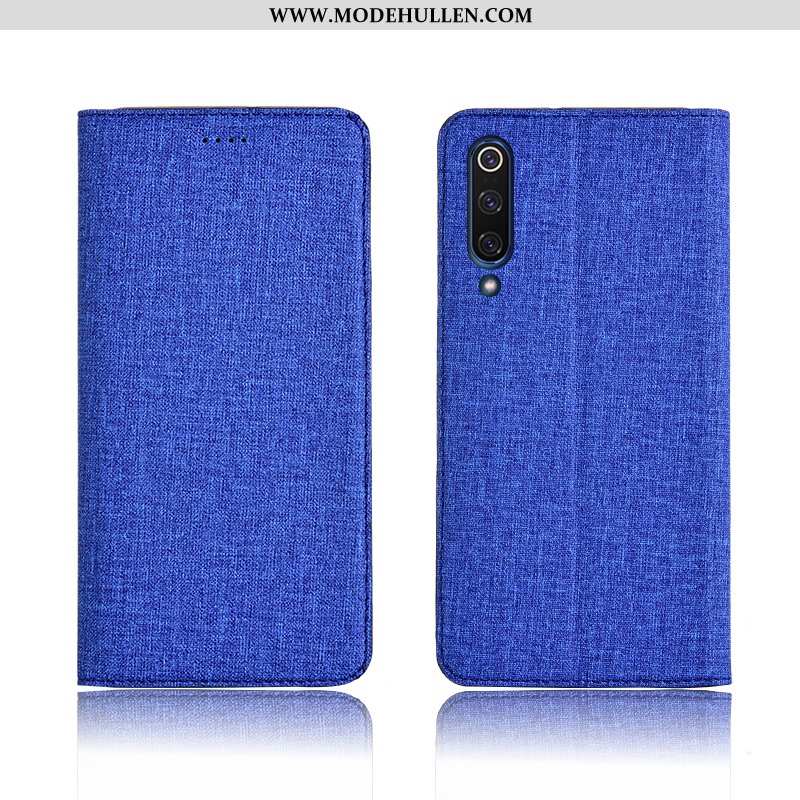 Hülle Xiaomi Mi 9 Lite Weiche Silikon Folio Muster Case Handy Rosa